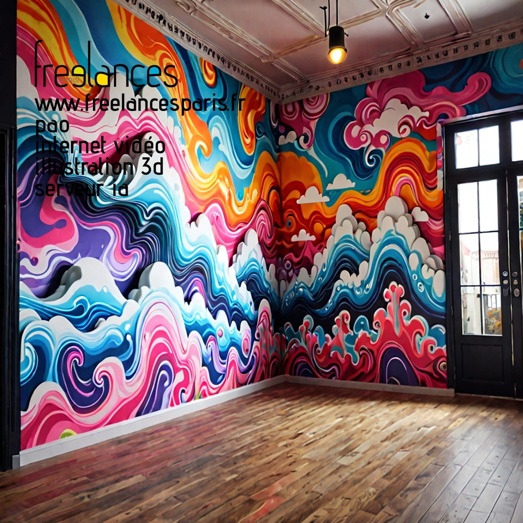 Pao internet vidéo illustration 3d serveur intelligence générative freelance paris studio de création 3MFWZZA0